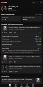 🔥 Canal YouTube Shorts | 1.500+ inscritos | 1,2 milhão de views em 28 dias