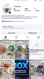 Perfil de Inteligência Artificial e Produtividade – 2.9k seguidores e +330k Views