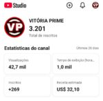 CANAL DE 3,200 INSCRITOS MONETIZADO (0) RESTRIÇÕES 🟢