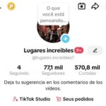 Conta TikTok Monetizada e elegível para Tiktok Shop +76 mil Seguidores