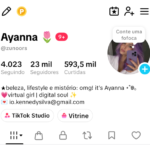 Conta Tik Tok com 23k de seguidores| 500k de curtidas e seguindo 4k tem Tik Tok shop