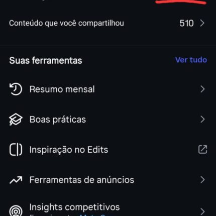 CONTA INSTAGRAM (23 MILHÕES DE VIEWS NOS ÚLTIMOS 28 DIAS) com 6,9k seguidores