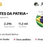 Conta TikTok com 2k de seguidores