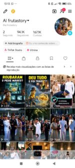 CONTA TIKTOK MONETIZADA + 94,1K DE SEGUIDORES MUITO ENGAJADA!!! SUBINDO MUITO RÁPIDO!!! (Oferta Imperdível)