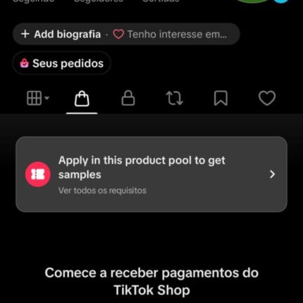 CONTA DE TIK TOK SHOP A VENDA