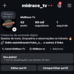 Perfil pronto pra ganhar dinheiro, 100 mil seguidores e crescendo rápido