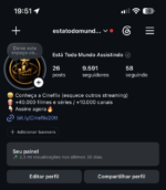 Instagram +9 Mil Seguidores +2.2m de visualizações nos últimos 30 dias