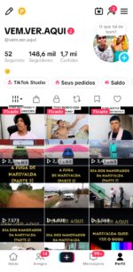 TIKTOK COM 148 MIL SEGUIDORES, MONETIZADO E COM TIKTOK SHOP ATIVO