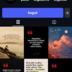 Página do instagram