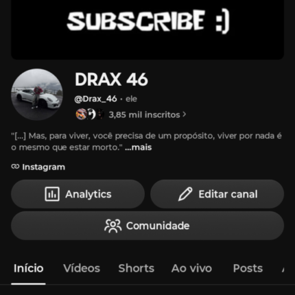 CANAL YOUTUBE MONETIZADO +3K DE INSCRITOS E COM 43 DÓLAR NELE **leia a descrição**