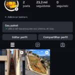 CONTA INSTAGRAM 23,3K DE SEGUIDORES E 396,6K DE VIEWS NOS ULTIMOS 30 DIAS
