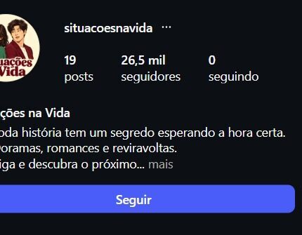 INSTAGRAM 26,5K - CONTA NOVA - NICHO NOVELINHAS