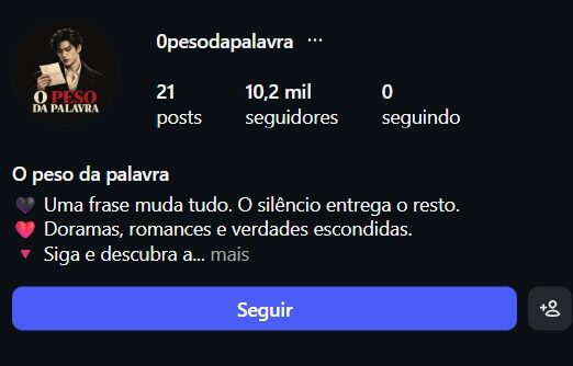 cropped-image-60.jpg INSTAGRAM 10,2K - CONTA NOVA - NICHO NOVELINHAS - Imagem 1
