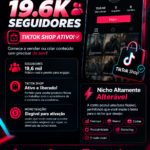 Conta Tiktok com TikTok Shop Ativado + 19.6K Seguidores ( Possibilidade de Monetização )