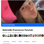 Grupo Facebook - Gabrielle Franciscon Fanclub - 8,6k membros