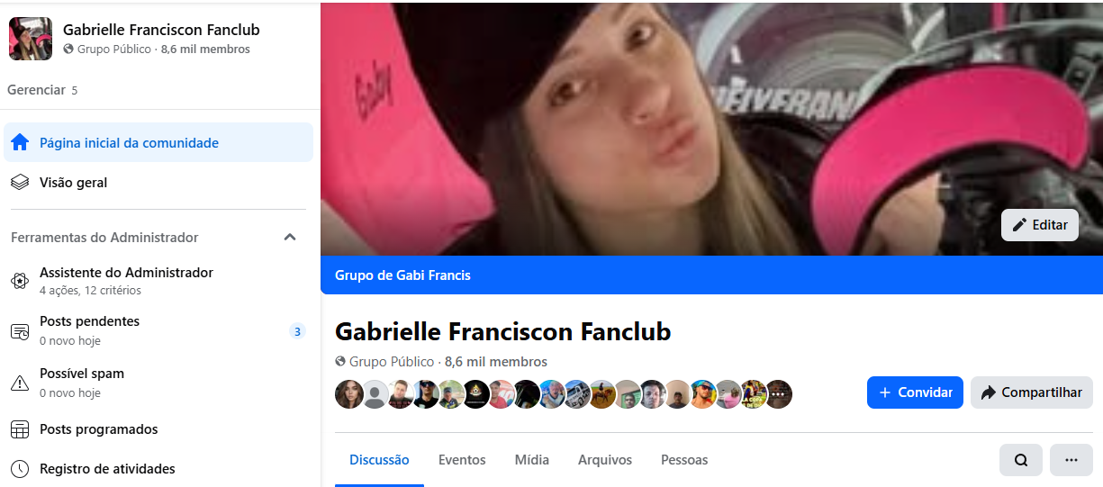 grupo gabrielle franciscon fanclub Grupo Facebook - Gabrielle Franciscon Fanclub - 8,6k membros - Imagem 1