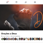 Grupo Facebook Orações a Deus com 22,2k membros