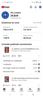 🔥 CANAL DE FUTEBOL E GAMEPLAY MONETIZADO À VENDA 24.834 inscritos