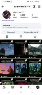 Instagram com 2.030 Mil Seguidores Reais e Ativos