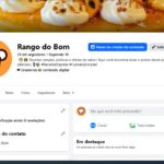 Página de receitas com 25 mil inscritos